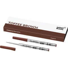 Montblanc Ballpoint Refill - Medium - Toffee Brown - 2 per pack-Pen Boutique Ltd