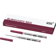Montblanc Ballpoint Refill - Medium - Burgundy Red - 2 per pack-Pen Boutique Ltd