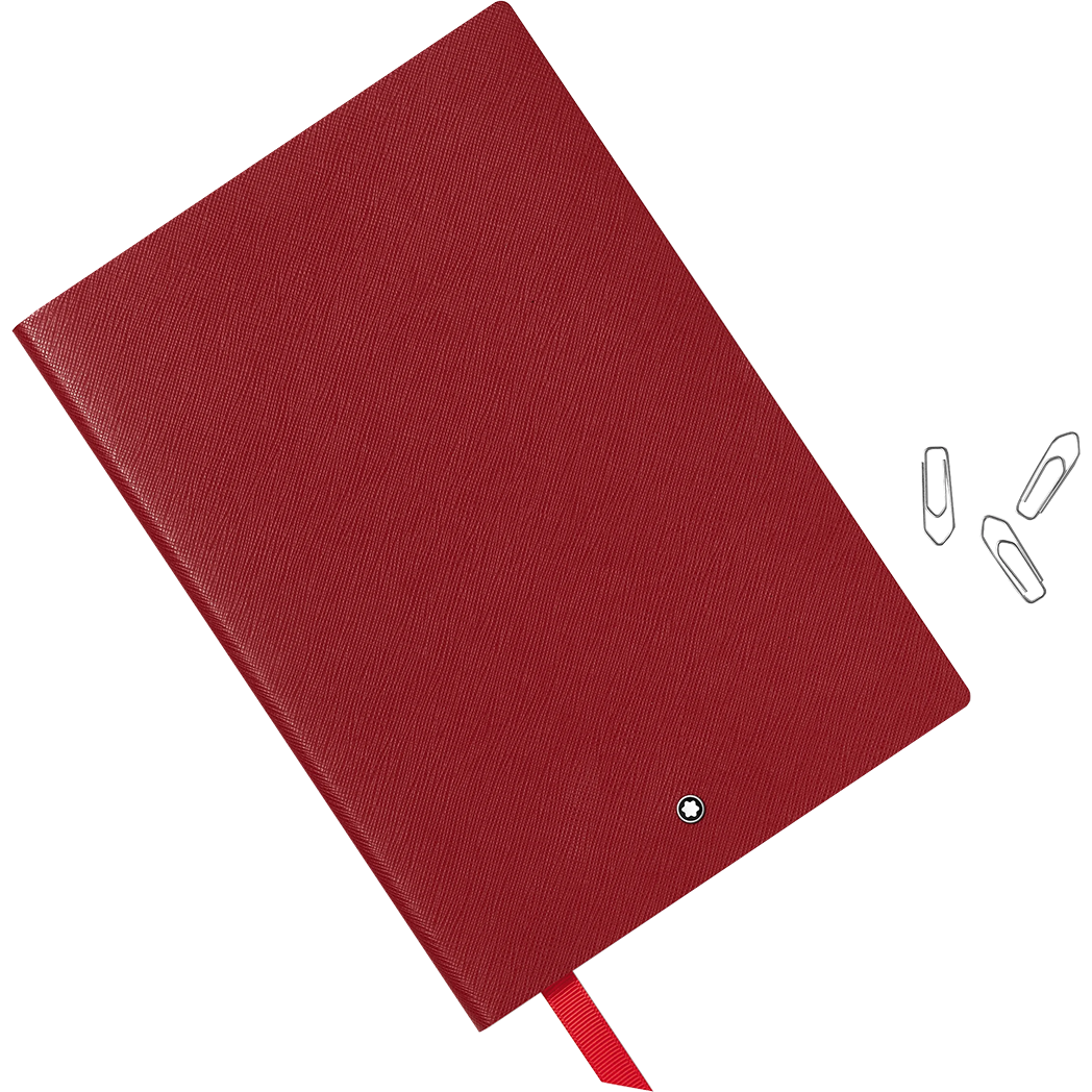 Montblanc Notebook - #163 Red - Lined-Pen Boutique Ltd