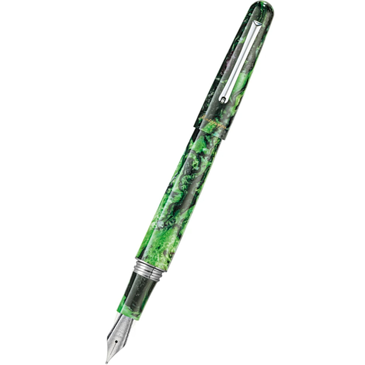 Montegrappa Elmo 01 Fantasy Bloom Fountain Pen - Black Star Calla Lily-Pen Boutique Ltd