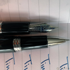 Montegrappa Fortuna Palladium Trim Black Fountain and Rollerball Pen Set ( w/ Pen pouch)-Pen Boutique Ltd
