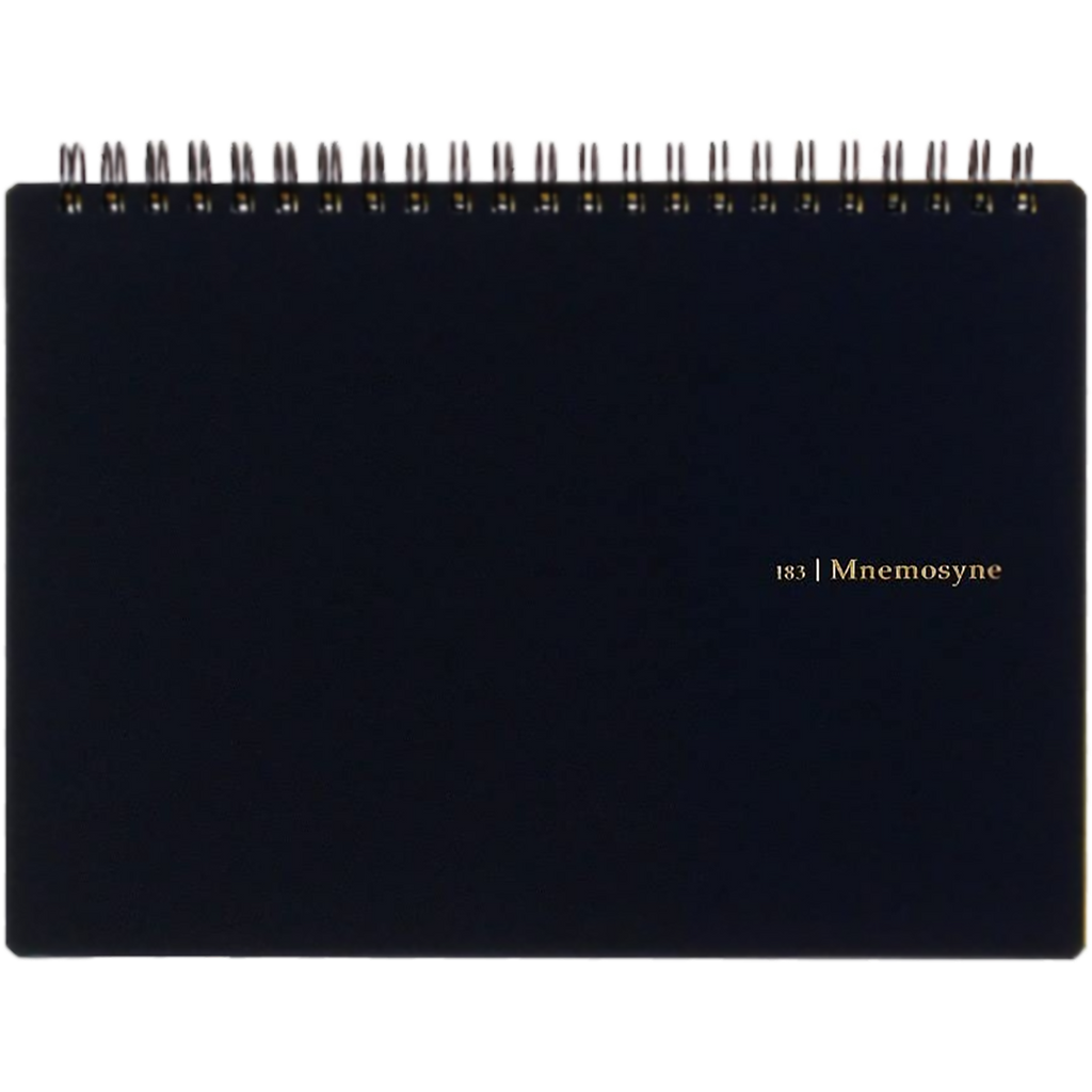 Maruman Mnemosyne Notebook - Black - Blank - A4-Pen Boutique Ltd