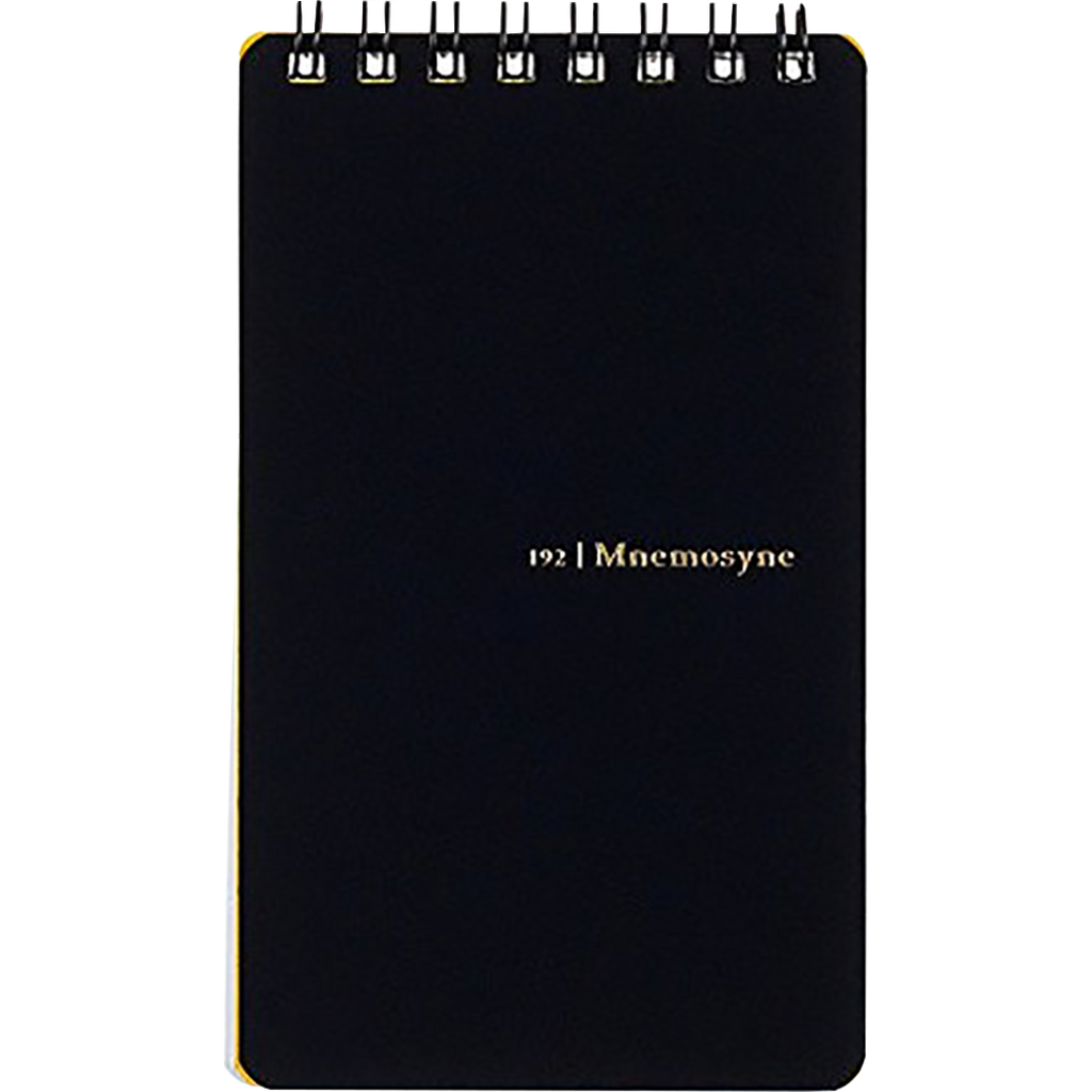 Maruman Mnemosyne Notebook - Black - Lined - B7-Pen Boutique Ltd