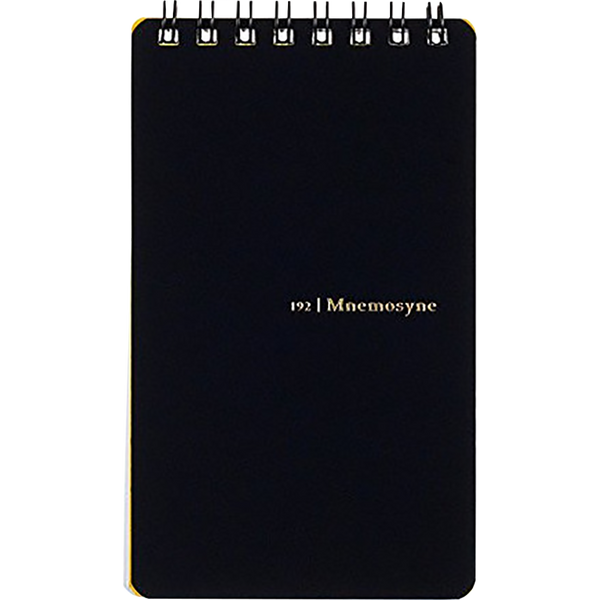 Maruman Mnemosyne Notebook - Black - Lined - B7-Pen Boutique Ltd