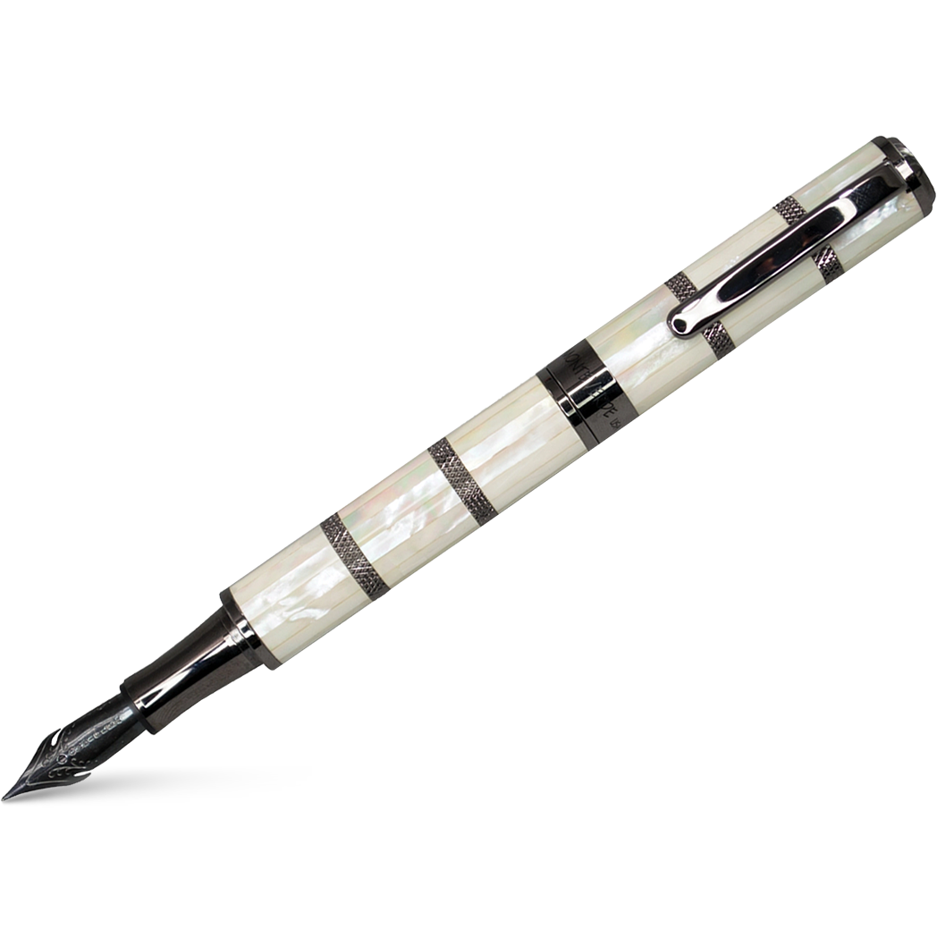 Monteverde Regatta Fountain Pen - Limited Edition - Mother of Pearl - Gunmetal Trim-Pen Boutique Ltd