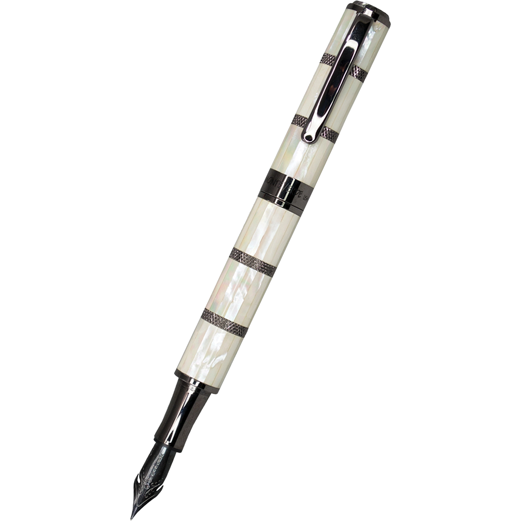Monteverde Regatta Fountain Pen - Limited Edition - Mother of Pearl - Gunmetal Trim-Pen Boutique Ltd
