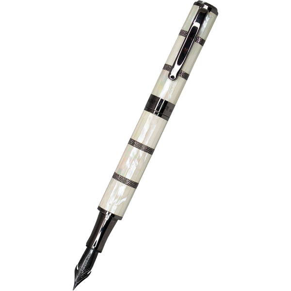Monteverde Regatta Fountain Pen - Limited Edition - Mother of Pearl - Gunmetal Trim-Pen Boutique Ltd