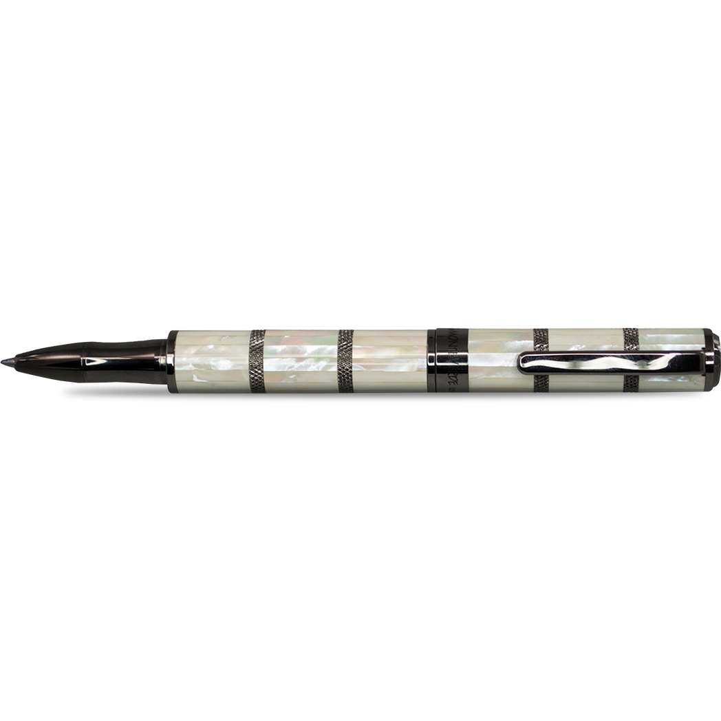 Monteverde Regatta Rollerball Pen - Limited Edition - Mother of Pearl - Gunmetal Trim-Pen Boutique Ltd