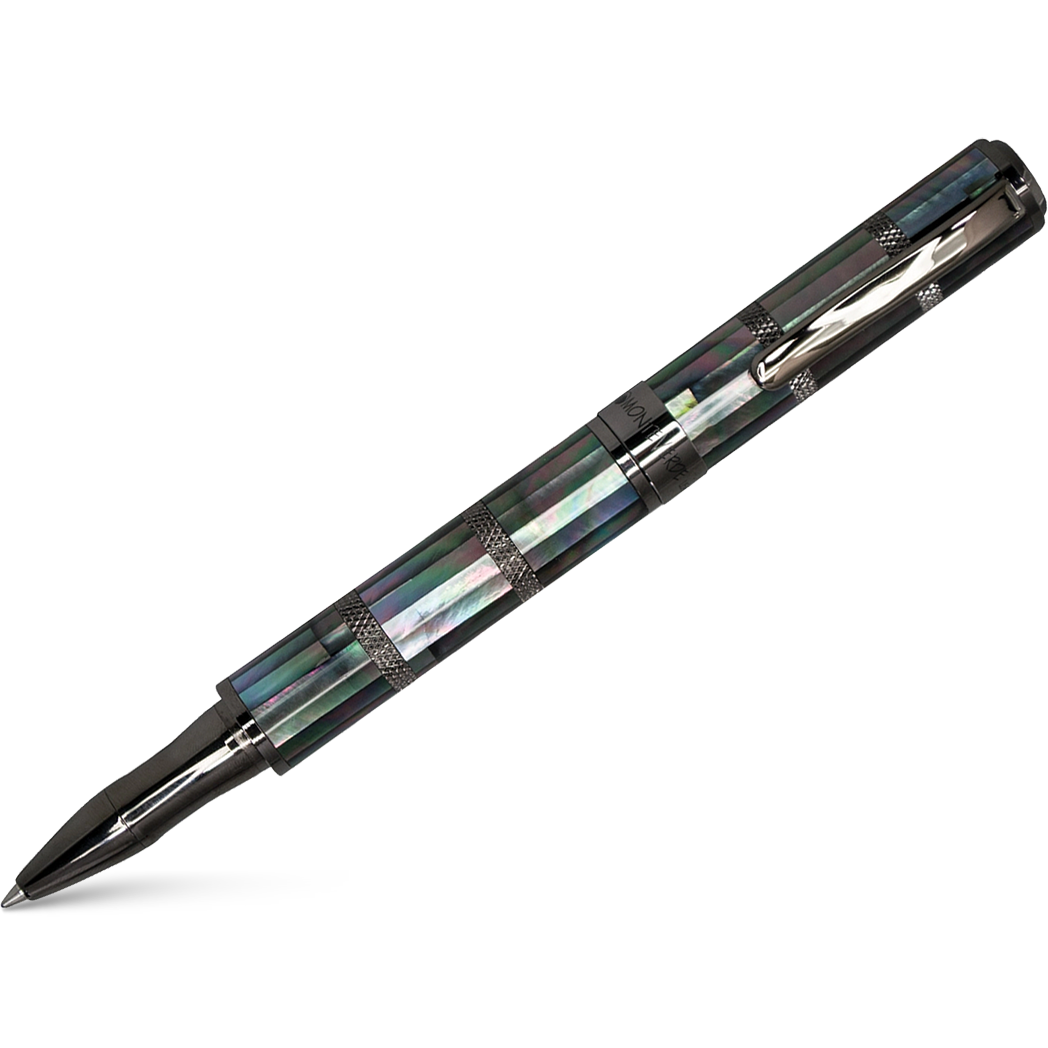 Monteverde Regatta Rollerball Pen - Limited Edition - Black Mother of Pearl - Gunmetal Trim-Pen Boutique Ltd