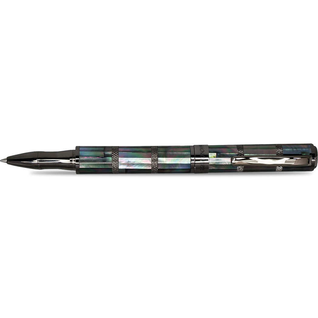 Monteverde Regatta Rollerball Pen - Limited Edition - Black Mother of Pearl - Gunmetal Trim-Pen Boutique Ltd