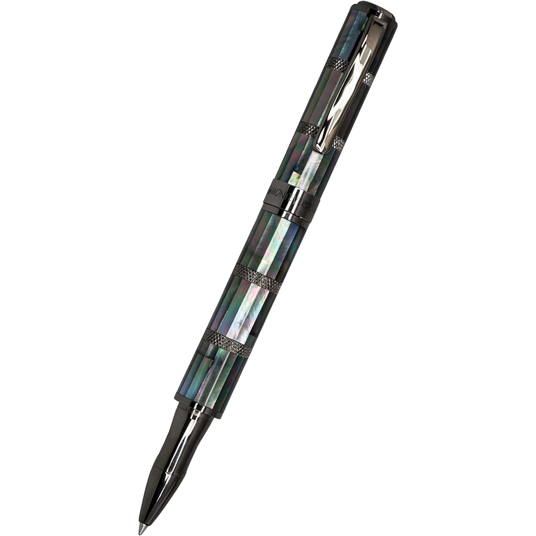 Monteverde Regatta Rollerball Pen - Limited Edition - Black Mother of Pearl - Gunmetal Trim-Pen Boutique Ltd
