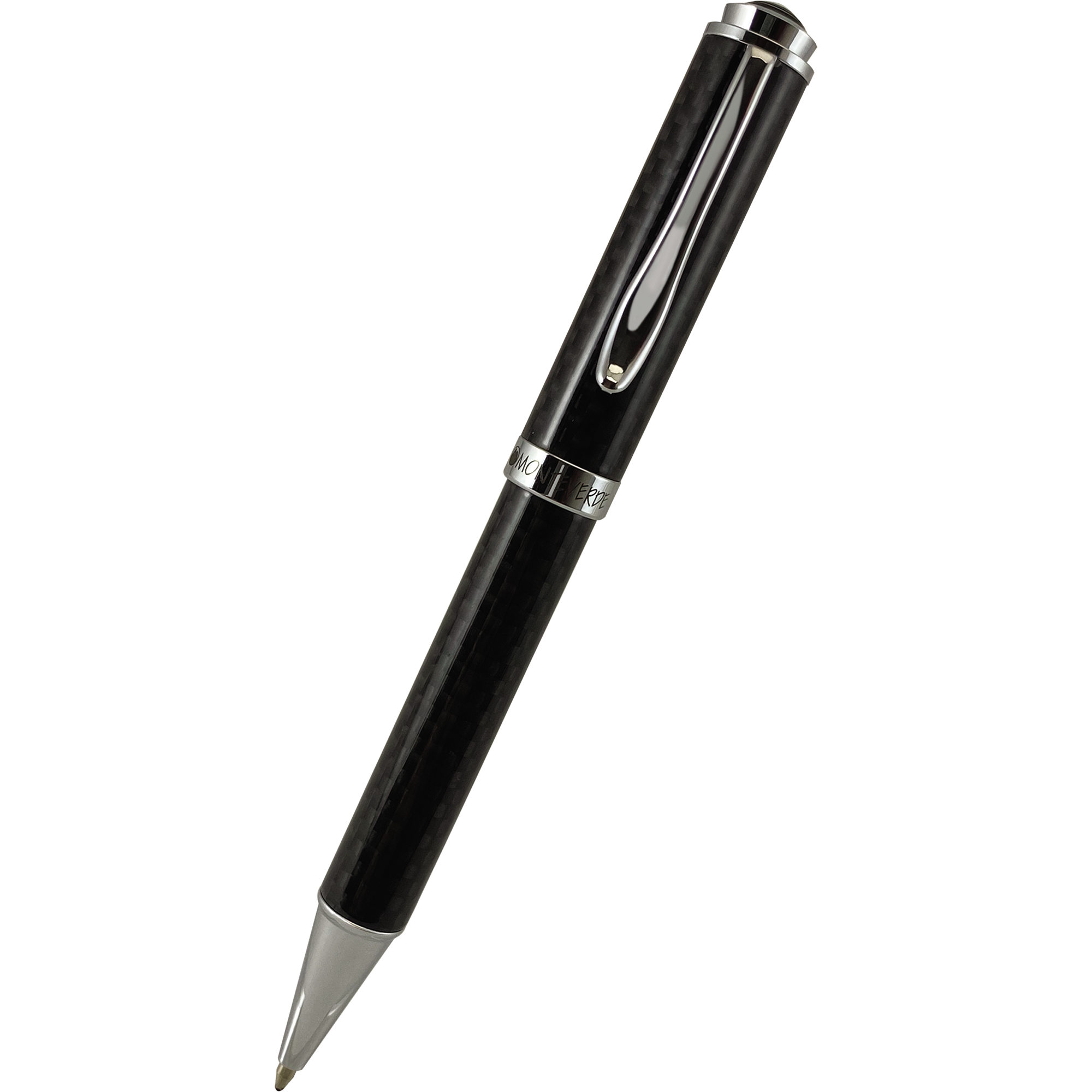 Monteverde Innova Ballpoint Pen - Black - Chrome Trim (20th Anniversary)-Pen Boutique Ltd