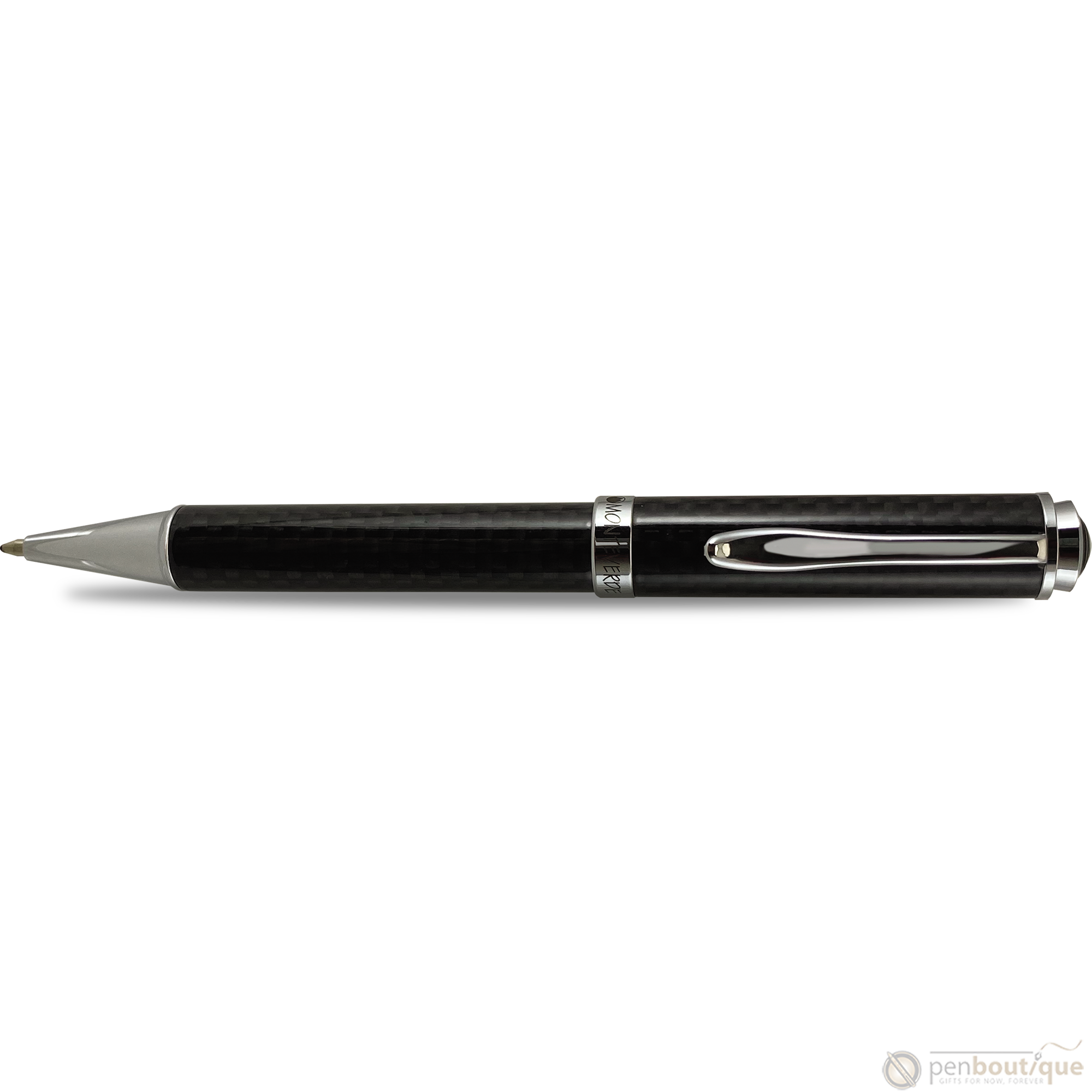 Monteverde Innova Ballpoint Pen - Black - Chrome Trim (20th Anniversary)-Pen Boutique Ltd