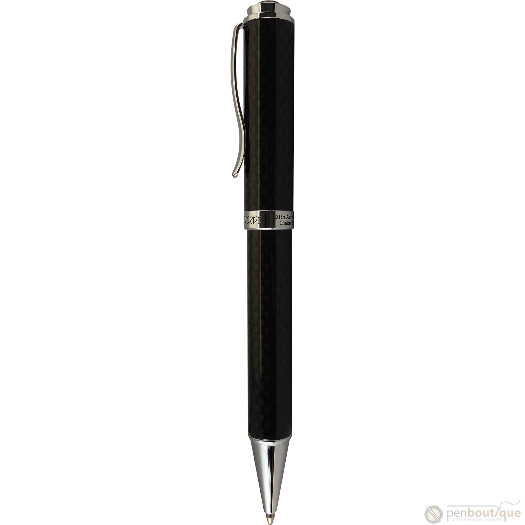 Monteverde Innova Ballpoint Pen - Black - Chrome Trim (20th Anniversary)-Pen Boutique Ltd
