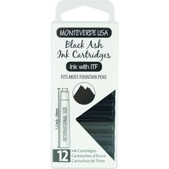 Monteverde Black Ash - Ink Cartridges-Pen Boutique Ltd