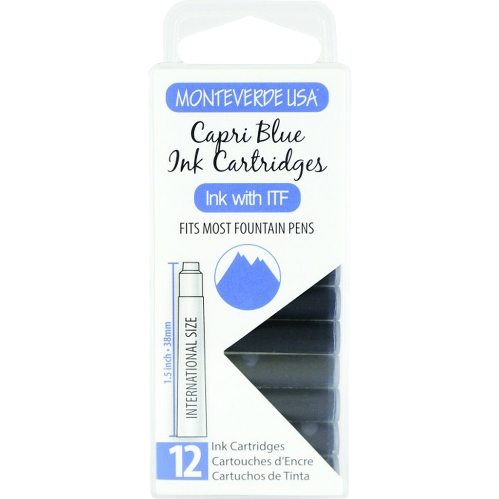 Monteverde Capri Blue - Ink Cartridges-Pen Boutique Ltd
