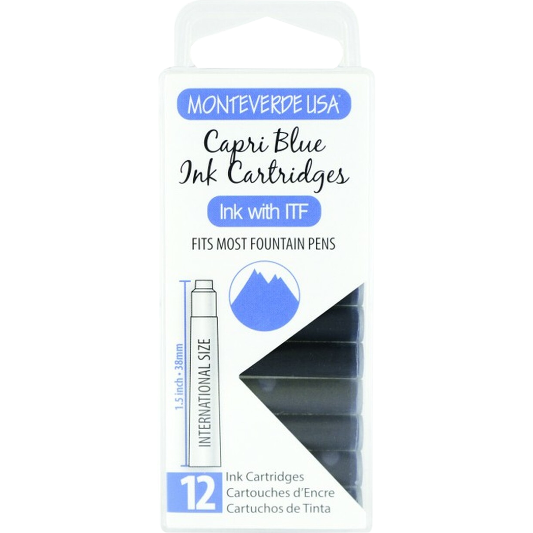 Monteverde Capri Blue - Ink Cartridges-Pen Boutique Ltd