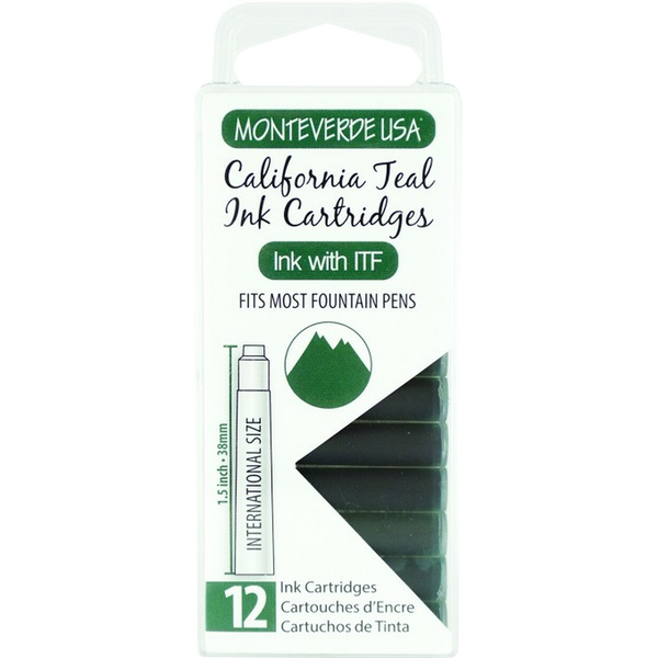 Monteverde California Teal - Ink Cartridges-Pen Boutique Ltd