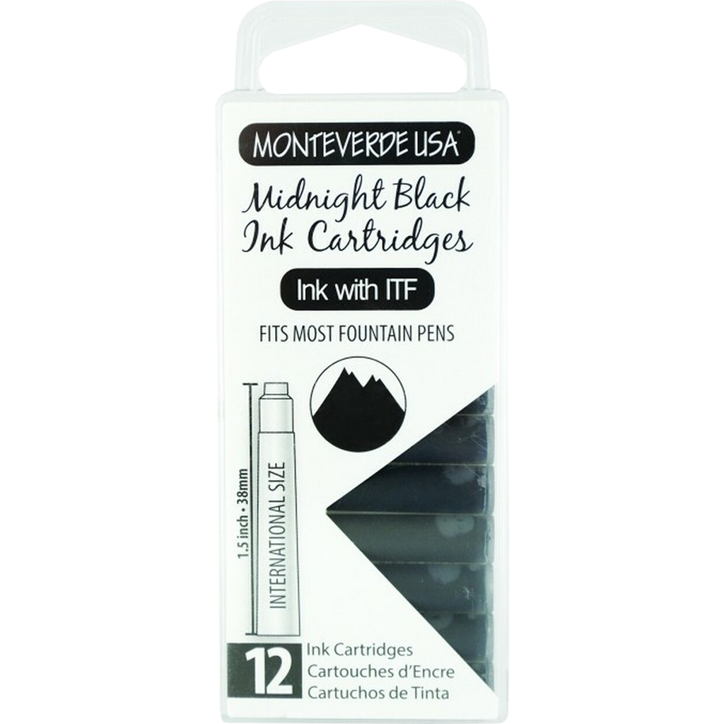 Monteverde Midnight Black - Ink Cartridges-Pen Boutique Ltd