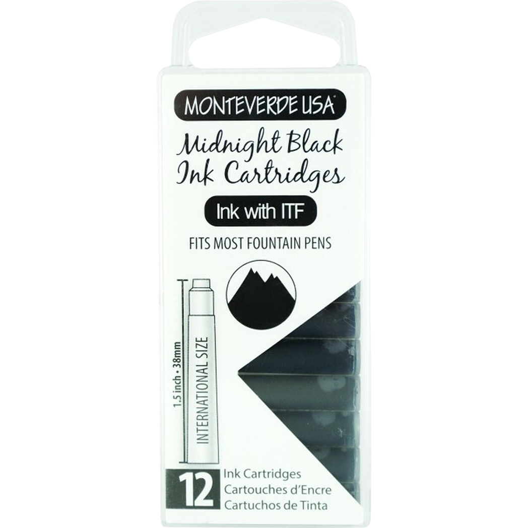 Monteverde Midnight Black - Ink Cartridges-Pen Boutique Ltd