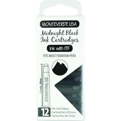 Monteverde Midnight Black - Ink Cartridges-Pen Boutique Ltd