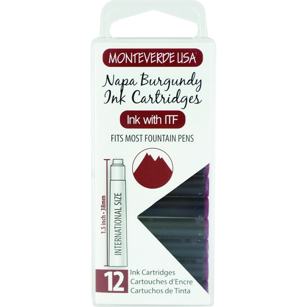 Monteverde Napa Burgundy - Ink Cartridges-Pen Boutique Ltd