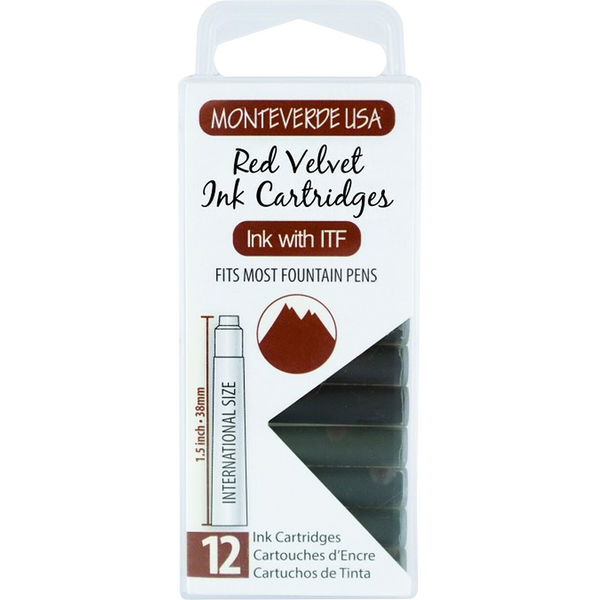 Monteverde Red Velvet - Ink Cartridges-Pen Boutique Ltd