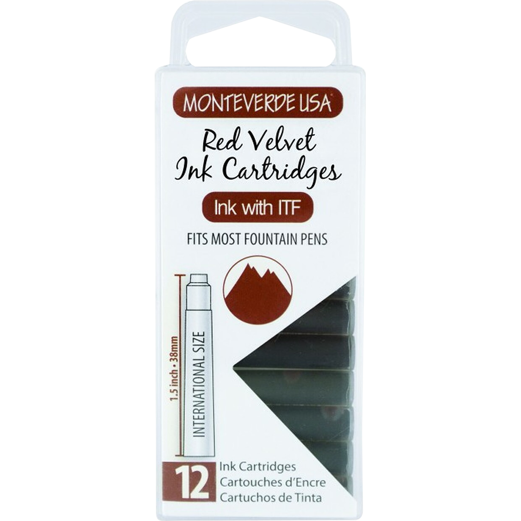 Monteverde Red Velvet - Ink Cartridges-Pen Boutique Ltd