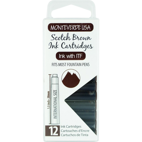 Monteverde Scotch Brown - Ink Cartridges-Pen Boutique Ltd