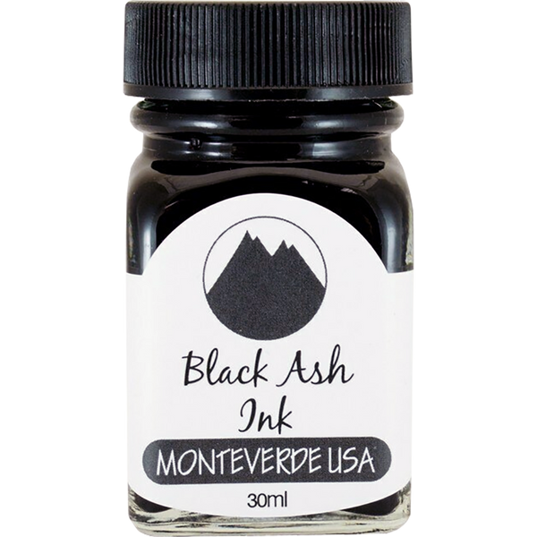 Monteverde World of Colors Ink Bottle - Black Ash - 30 ml-Pen Boutique Ltd