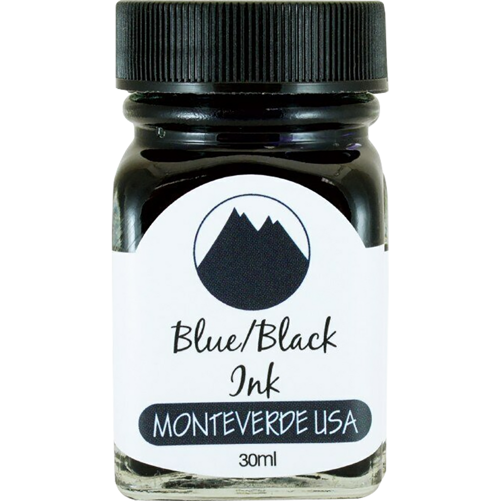 Monteverde World of Colors Blue/Black Ink Bottle 30 ml-Pen Boutique Ltd