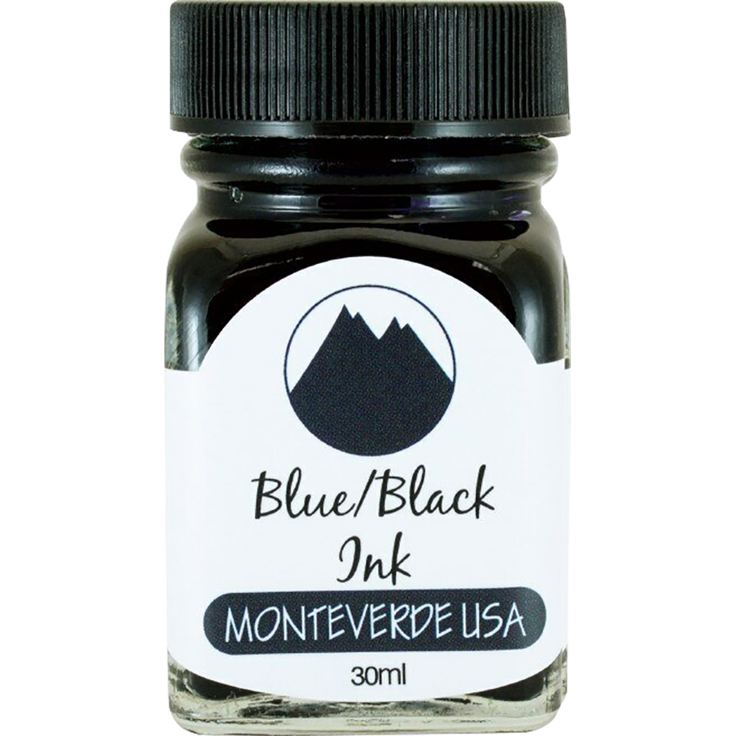 Monteverde World of Colors Blue/Black Ink Bottle 30 ml-Pen Boutique Ltd