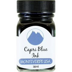 Monteverde World of Colors Capri Blue Ink Bottle 30 ml-Pen Boutique Ltd