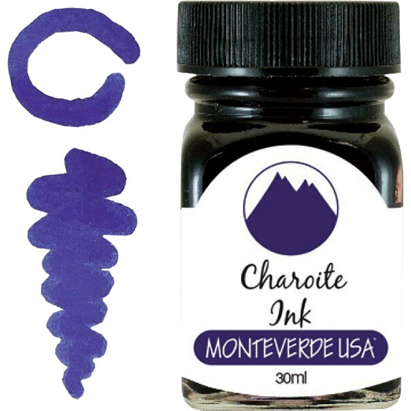 Monteverde Gemstone Charoite 30 ml Ink Bottle-Pen Boutique Ltd