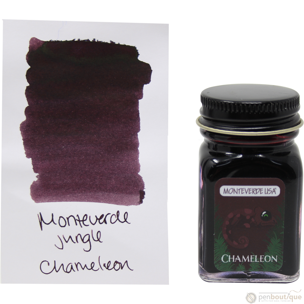 Monteverde Ink Bottle - Jungle Chameleon (Burgundy) - 30 ml-Pen Boutique Ltd