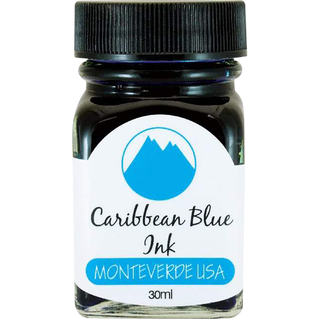 Monteverde World of Colors Caribbean Blue Ink Bottle 30 ml-Pen Boutique Ltd