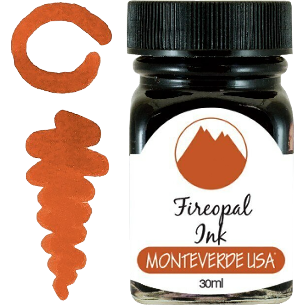 Monteverde Gemstone Fireopal 30 ml Ink Bottle-Pen Boutique Ltd
