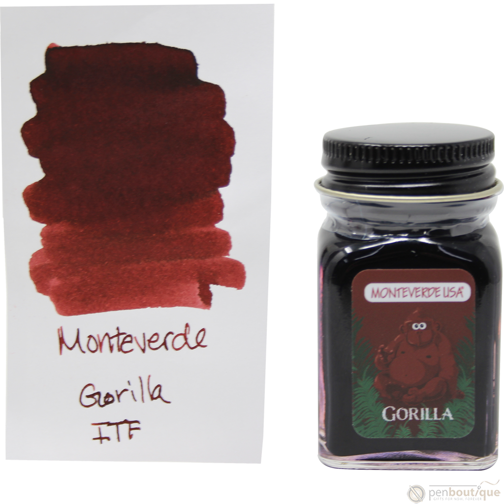 Monteverde Ink Bottle - Jungle Gorilla (Red) - 30 ml-Pen Boutique Ltd
