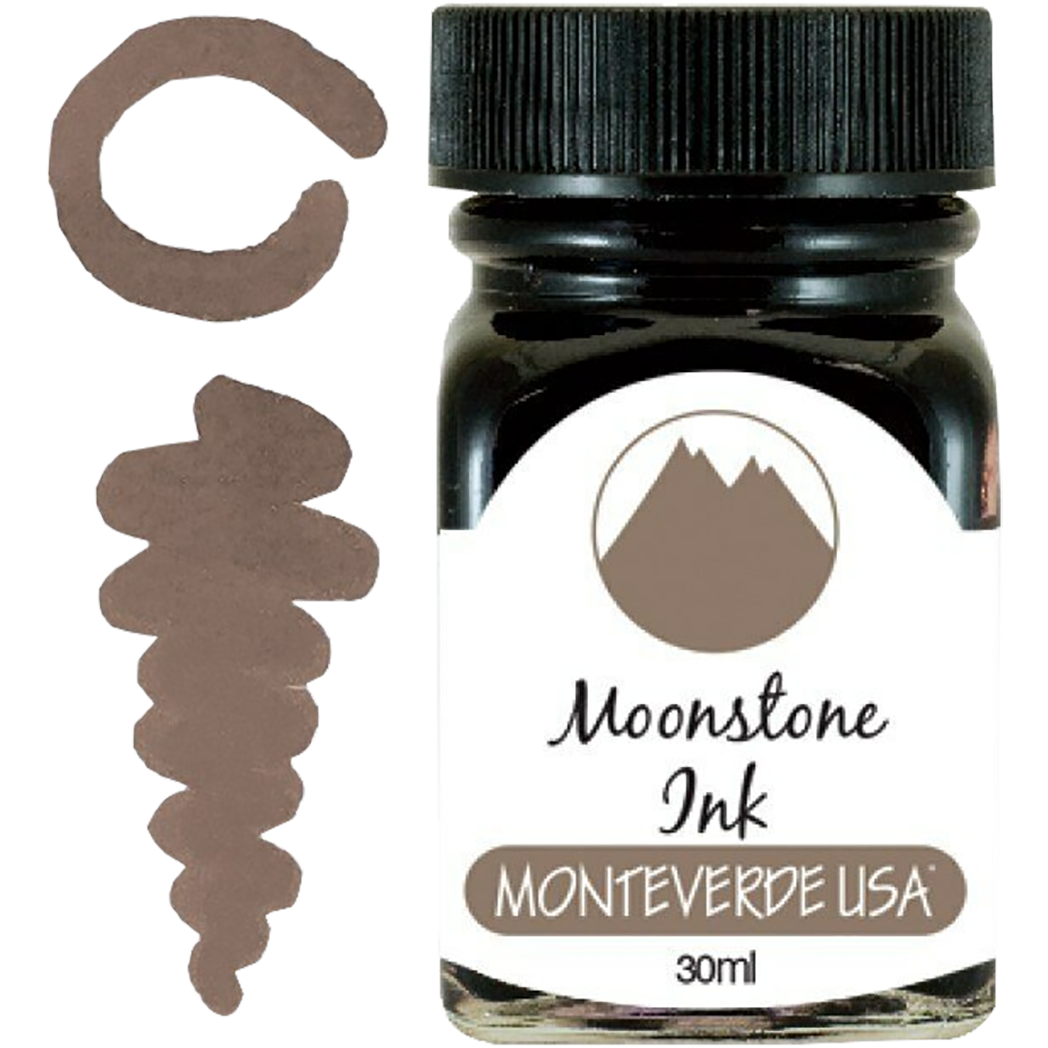 Monteverde Gemstone Moonstone 30 ml Ink Bottle-Pen Boutique Ltd