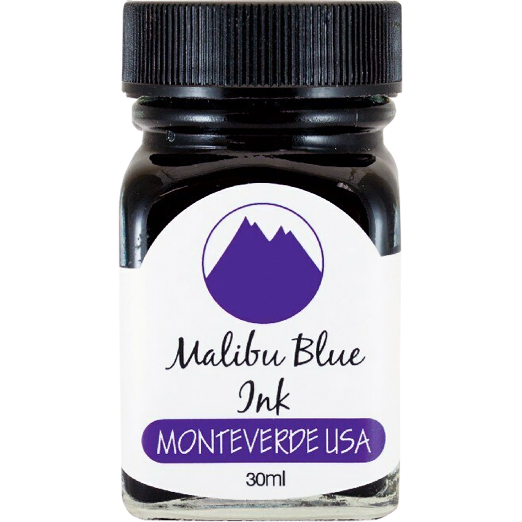 Monteverde World of Colors Ink Bottle - Malibu Blue - 30 ml-Pen Boutique Ltd