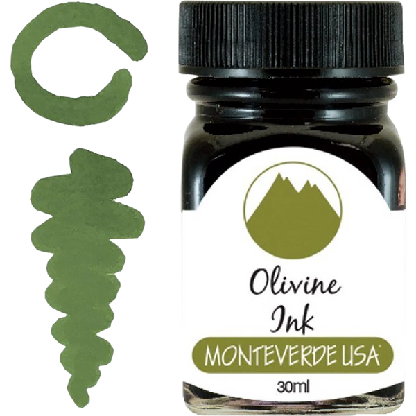 Monteverde Gemstone Olivine 30 ml Ink Bottle-Pen Boutique Ltd