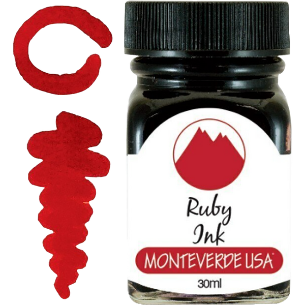 Monteverde Gemstone Ruby 30 ml Ink Bottle-Pen Boutique Ltd