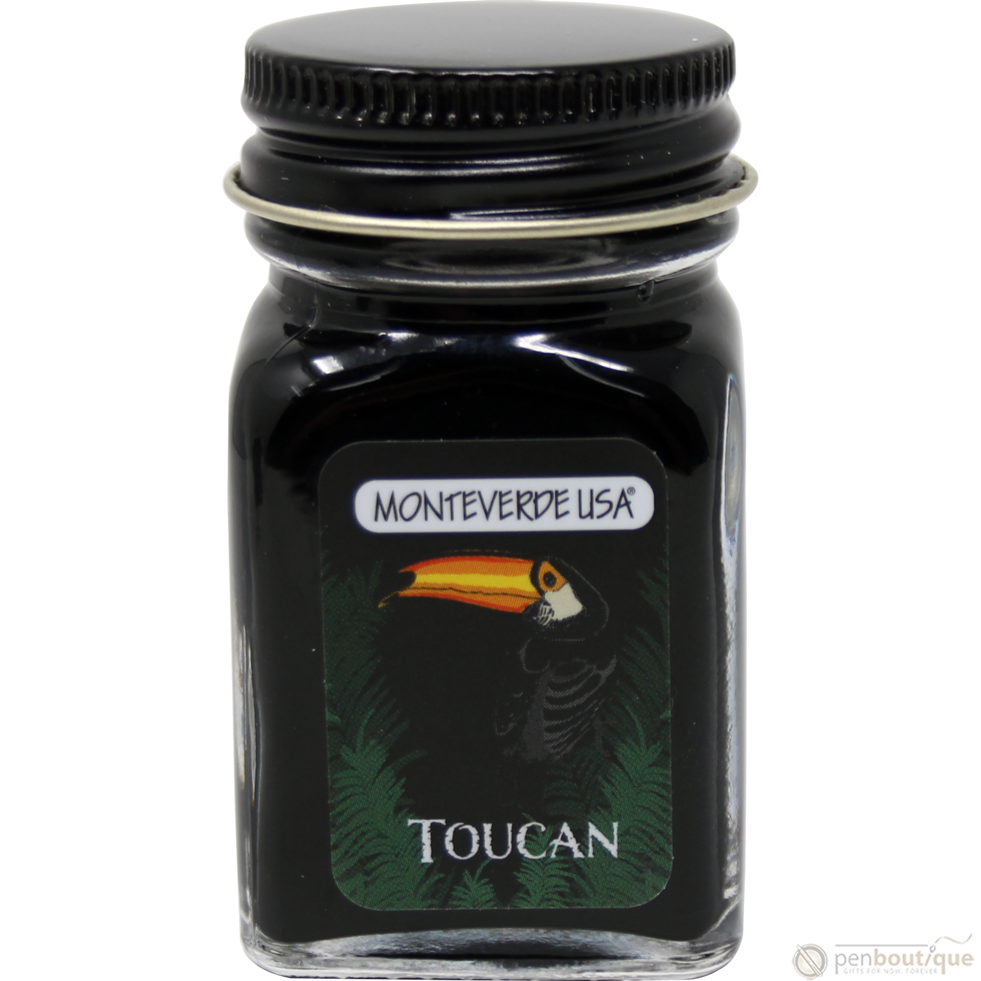 Monteverde Ink Bottle - Jungle Toucan (Black) - 30 ml-Pen Boutique Ltd