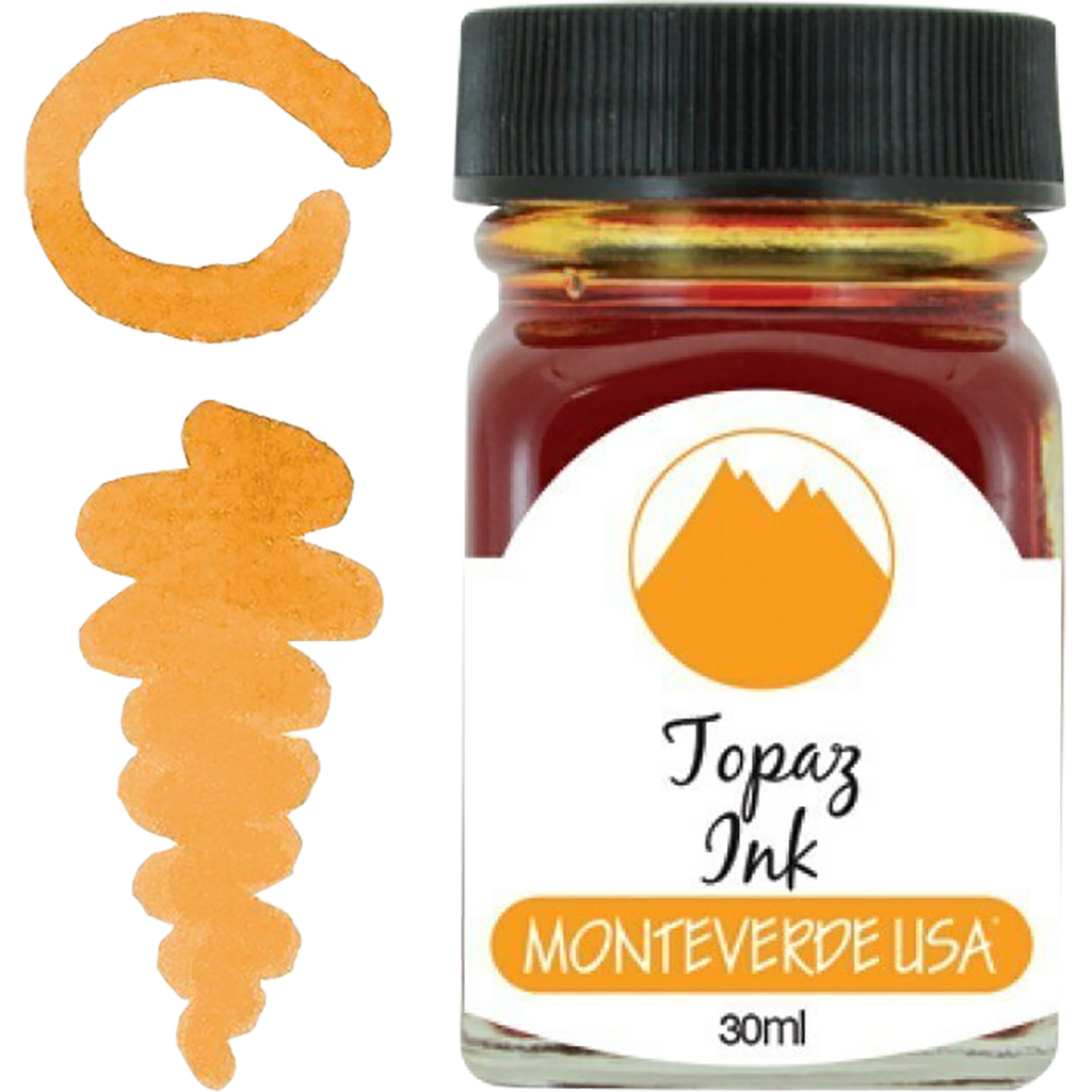 Monteverde Gemstone Topaz 30 ml Ink Bottle-Pen Boutique Ltd