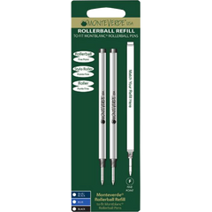 Monteverde Rollerball Refill to fit Montblanc pen - Black Medium 2/pack-Pen Boutique Ltd