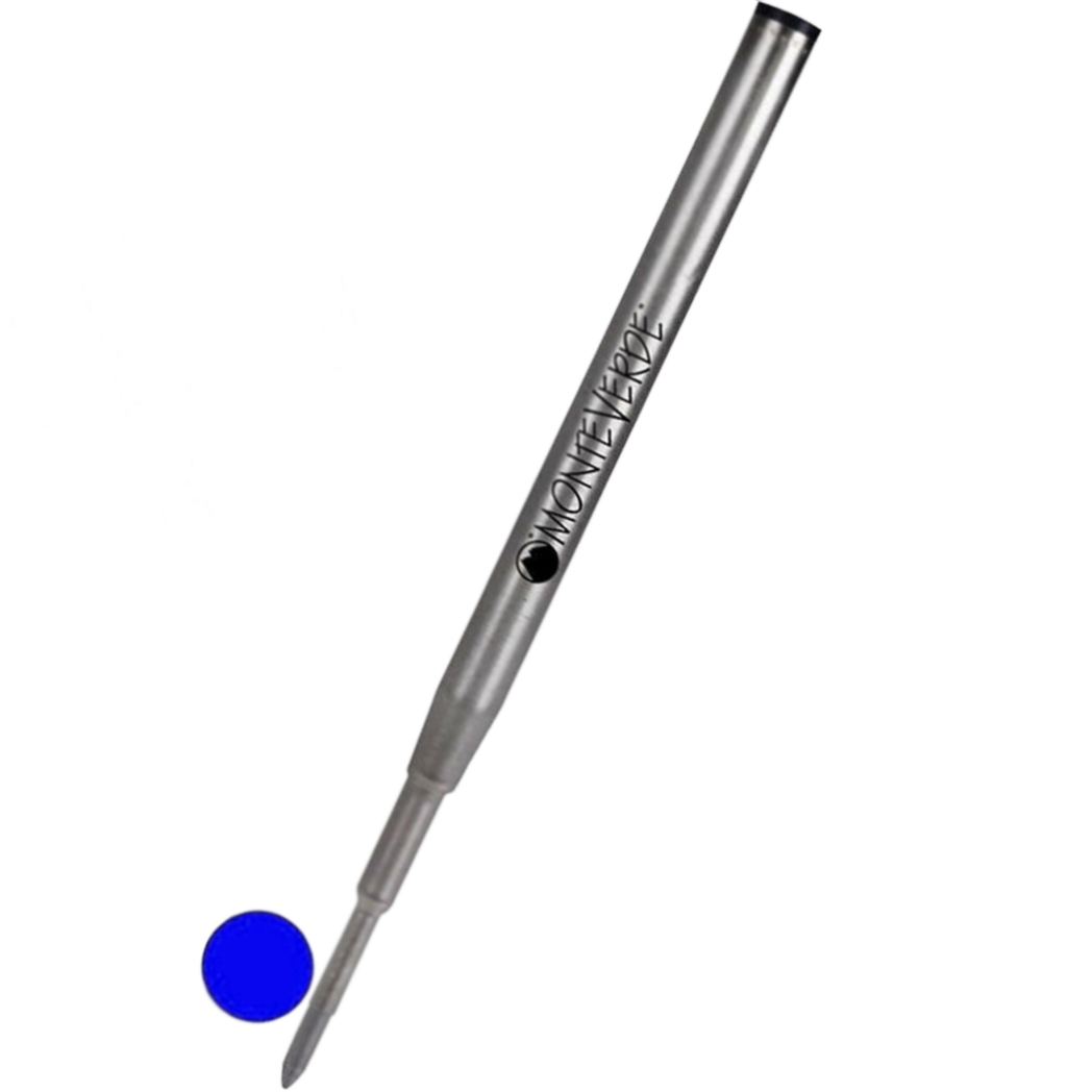Monteverde Capless Gel Refill - Blue - Fine - Single (Fit Montblanc Pens)-Pen Boutique Ltd