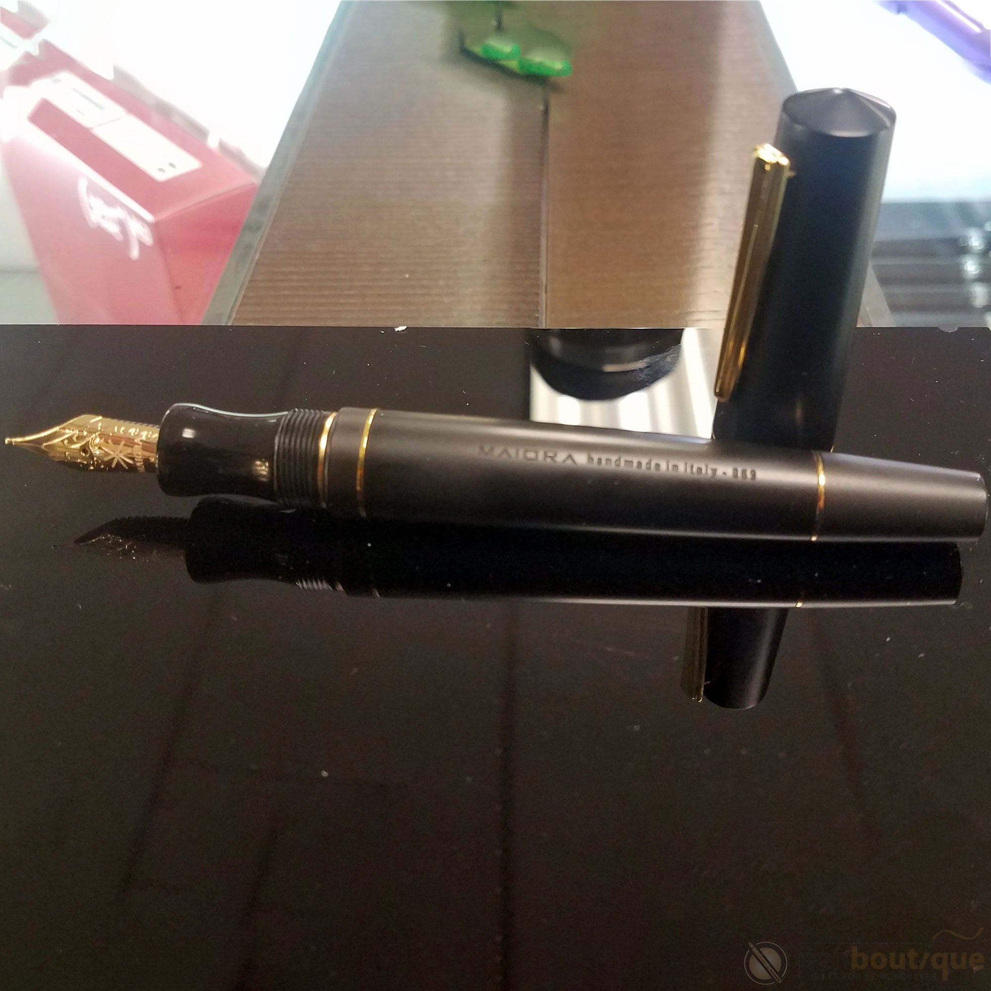 Maiora Impronte Fountain Pen - Matte Black (Numbered Edition)-Pen Boutique Ltd