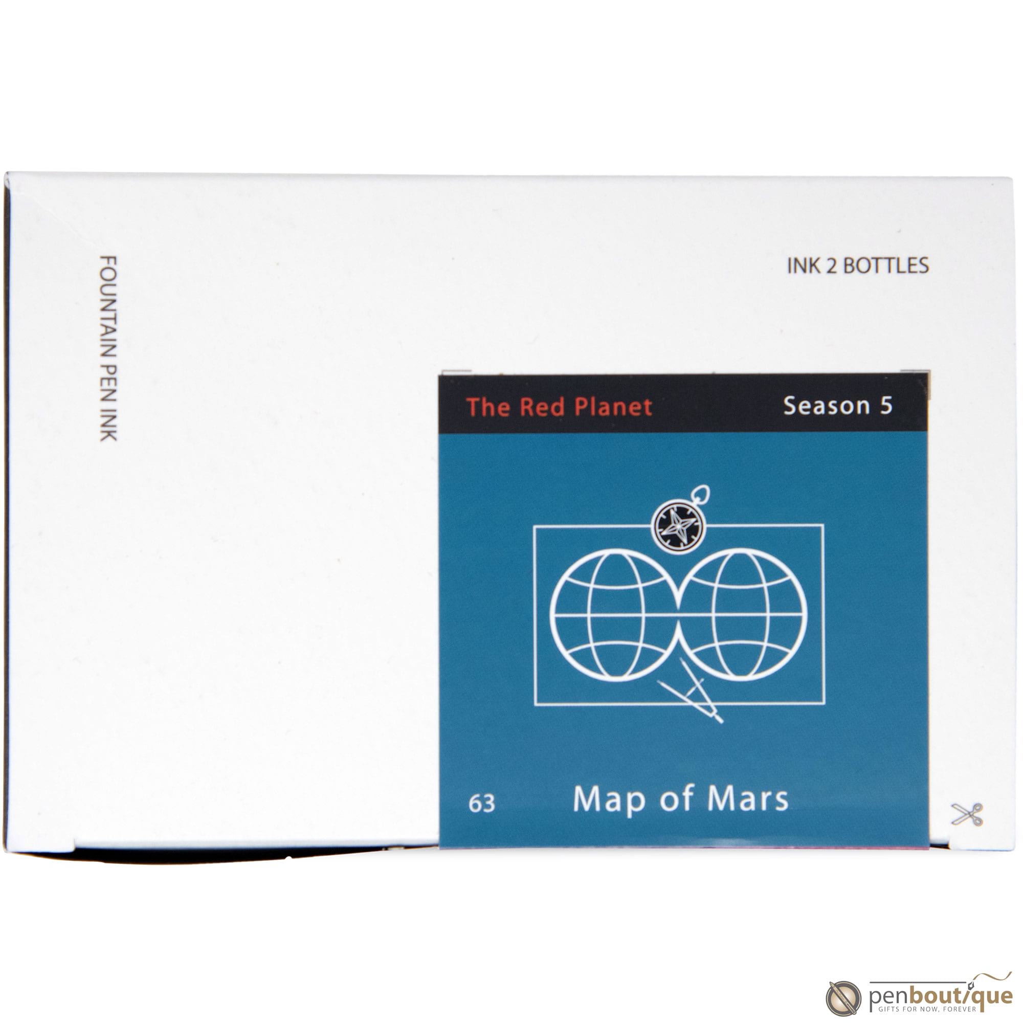 Colorverse Ink - The Red Planet - Map of Mars