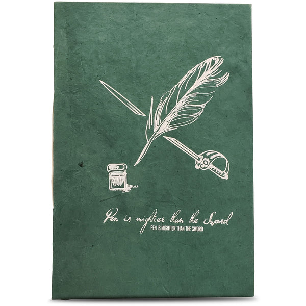 Monk Paper Lokta Quotation Journal - Green-Pen Boutique Ltd