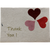 Monk Paper Thank You Note with Envelope - Cornflower Petal Red Letter - 10 Per Pack-Pen Boutique Ltd
